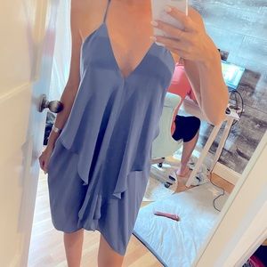 Olivaceous Blue mini dress